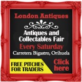 London Antiques showroom, antiques and collectables fairs Orihuela
