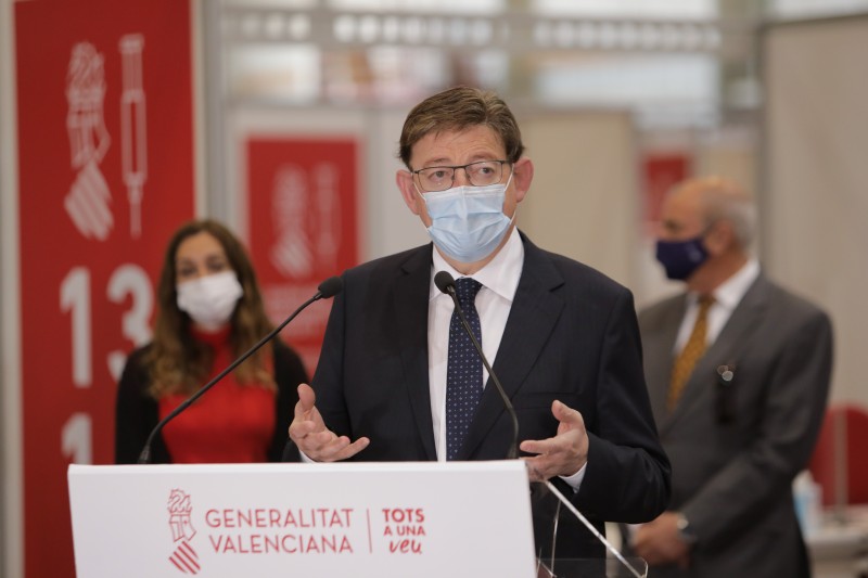 <span style='color:#780948'>ARCHIVED</span> - Regional president announces over 400,000 more Covid vaccines will reach Valencia region this week