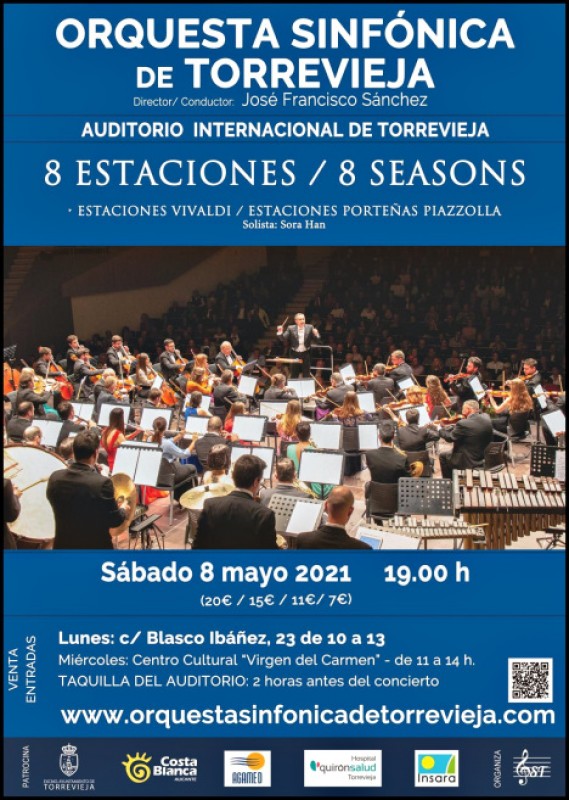 <span style='color:#780948'>ARCHIVED</span> - Saturday May 8 Torrevieja Symphonic Orchestra; two Four Seasons for the price of one!