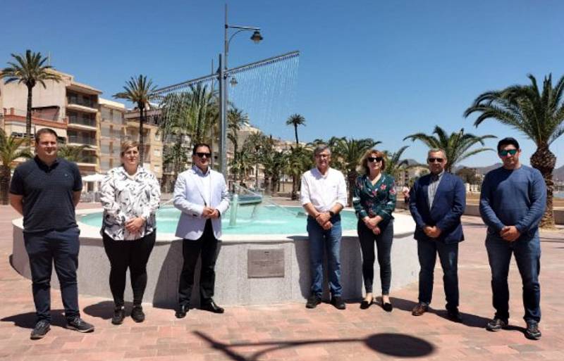 <span style='color:#780948'>ARCHIVED</span> - New seafront fountain unveiled in Puerto de Mazarron