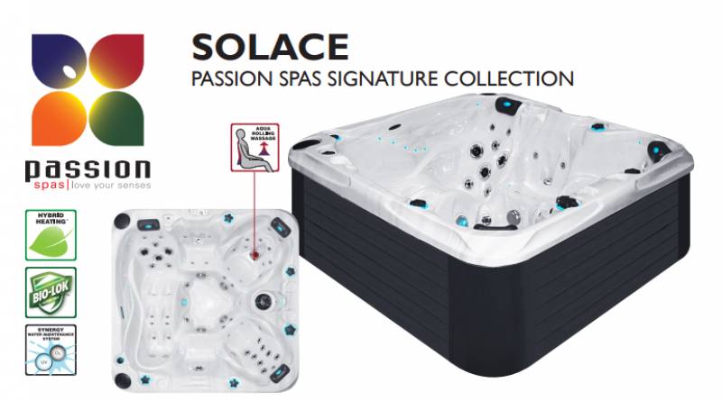 Buy a Solace spa with Bluetooth sound system from Passion Spas
