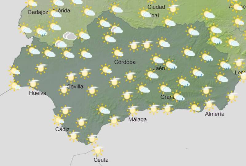Sunny with showers to come: Andalusia weekly weather forecast April 15-21