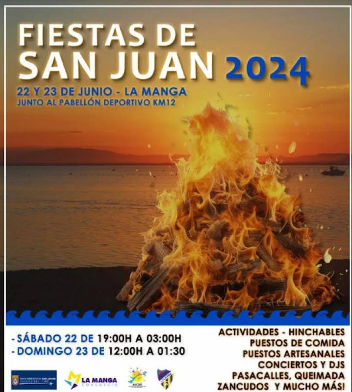 June 22 and 23 San Juan midsummer celebrations in La Manga