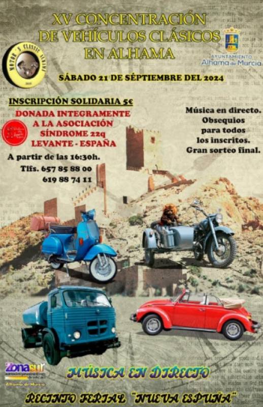 September 21 Classic vehicle rally in Alhama de Murcia