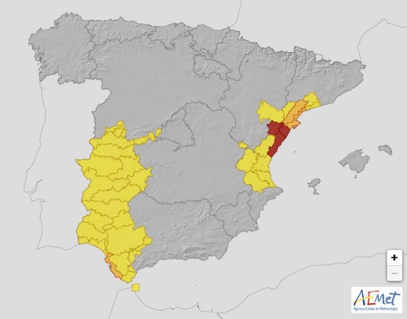 Orange alerts for thunderstorms and torrential rain: Spain weather forecast Oct 31-Nov 3