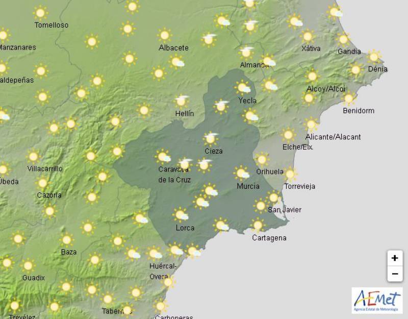 Temperatures hit 23 degrees: Murcia weather forecast January 6-9