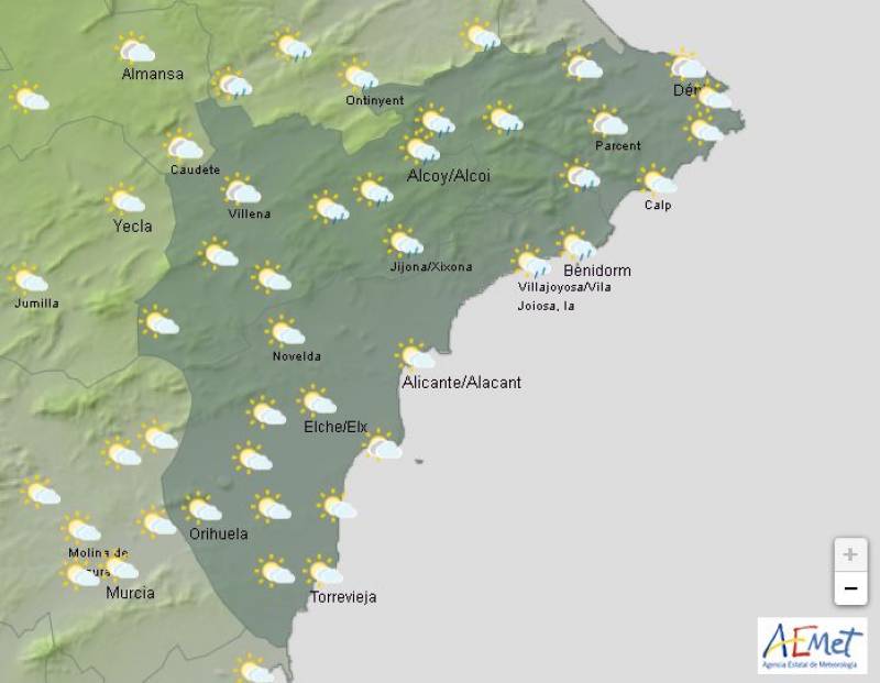 Alicante dodges the storm: Weather forecast Jan 30-Feb 2