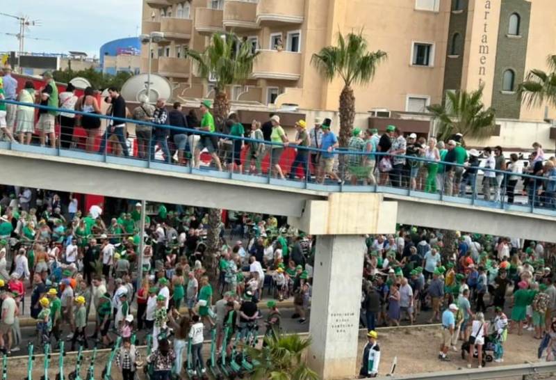 March 16 Orihuela Costa St Patrick's Day Parade in Cabo Roig