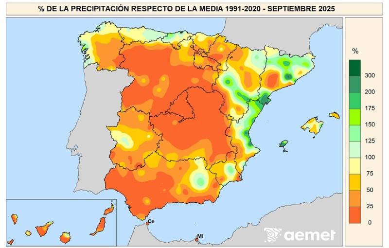 Spain records one of the warmest Septembers since 1961 despite dramatic storms