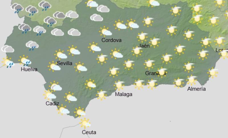 Andalucía weekend weather forecast October 30 - November 2: Cloud, rain and autumn breezes