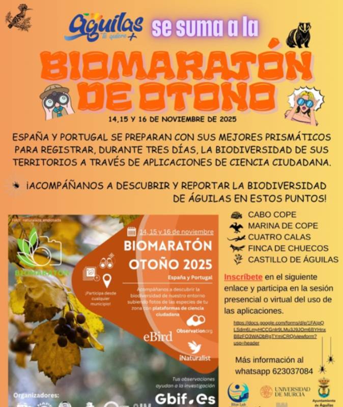 November 14 to 16 Join in the Iberian Biomarathon in Águilas