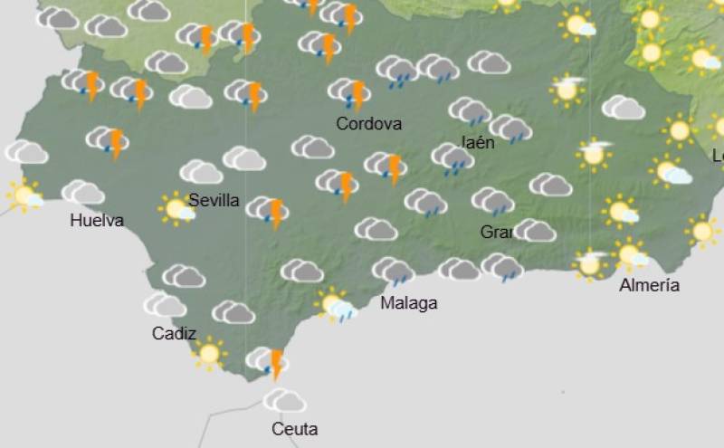 Andalucía weekly weather forecast November 17-20: A cool, unsettled week with rain, sun and chilly mornings