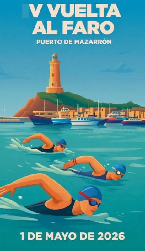 May 1 Open water swimming race in Puerto de Mazarron