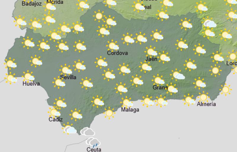 Andalucía weekend weather forecast June 4-7: Warm and settled, with a few cloudier spells