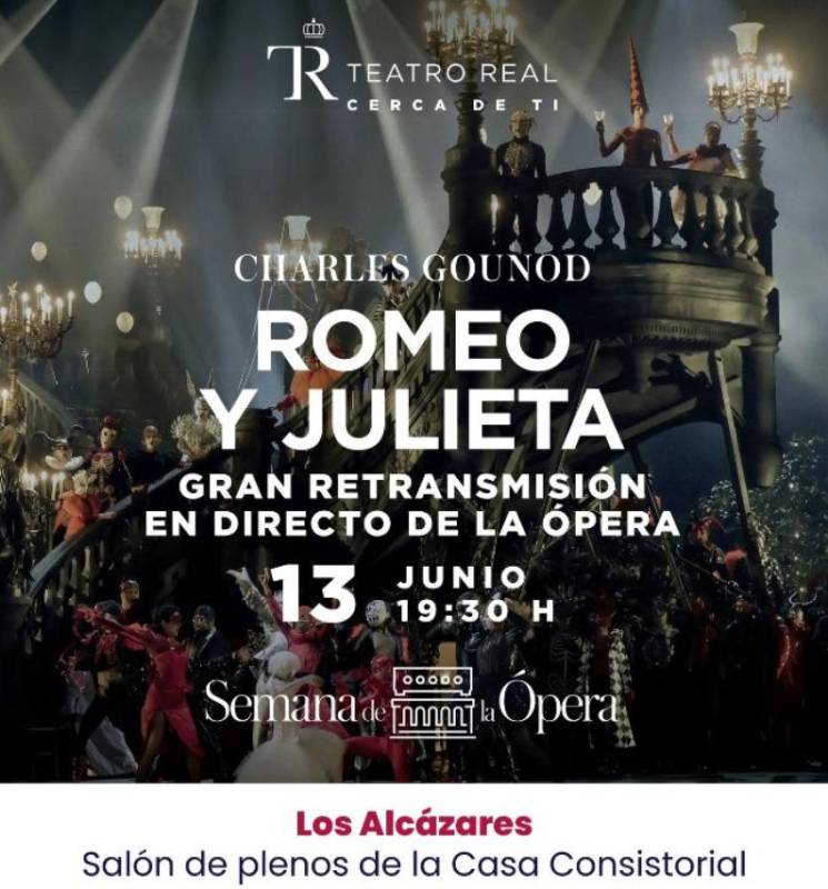 June 13 Live screening of Romeo and Juliet opera in Los Alcázares