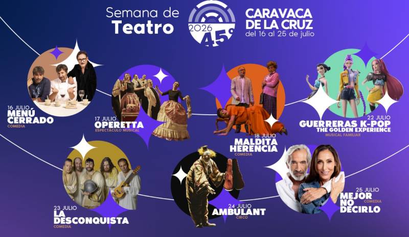 July 16 to 25 Annual theatre festival in Caravaca de la Cruz