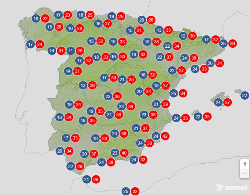 Spain weather forecast July 13-16: Scorching heat takes hold