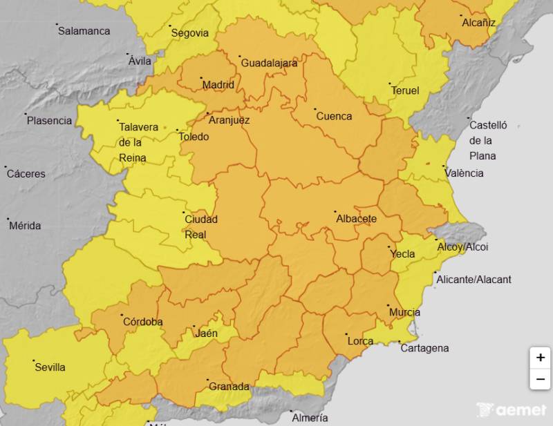 Extreme heat warnings as temperatures soar past 43ºC: Murcia weather forecast July 20-23
