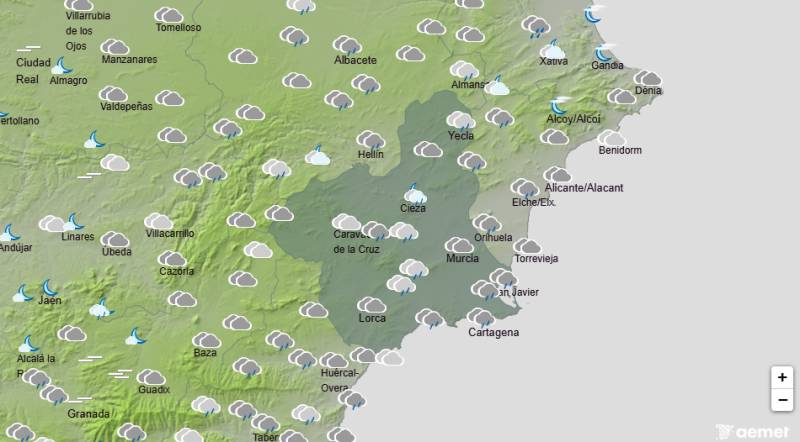 Murcia weather September 28-October 1: Cloud and showers return