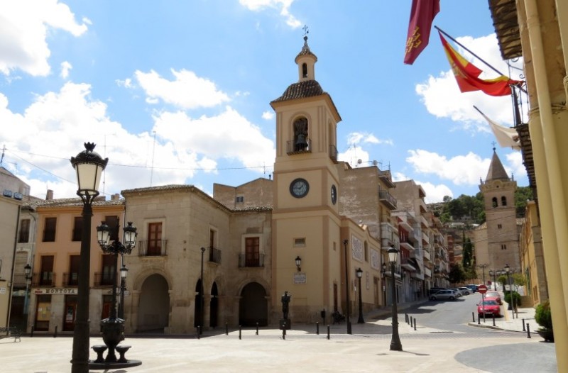 The Torre del Reloj, the clock tower of Yecla